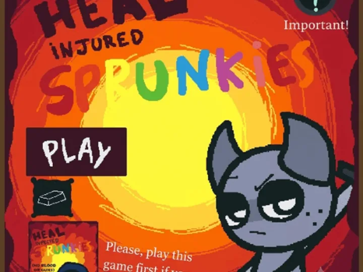 Heal Injured Sprunkies browser game cover artwork